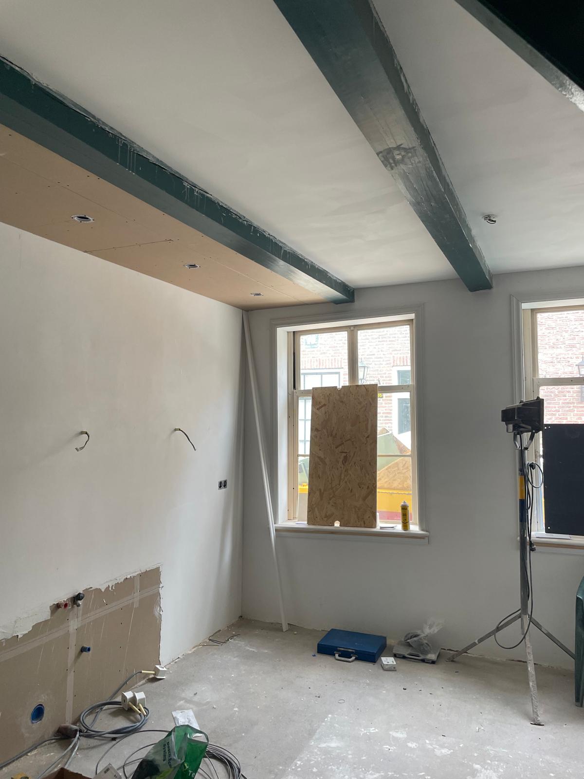 Bouwfase interieur